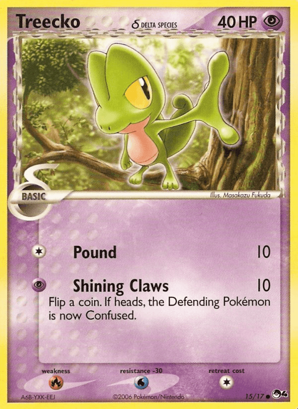 Treecko (15/17) (Delta Species) [POP Series 4] (Online Only)