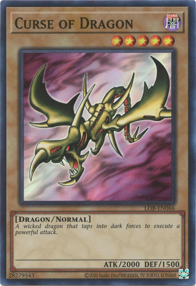 Curse of Dragon (25th Anniversary) [LOB-EN066] Super Rare (ONLINE ORDER ONLY)