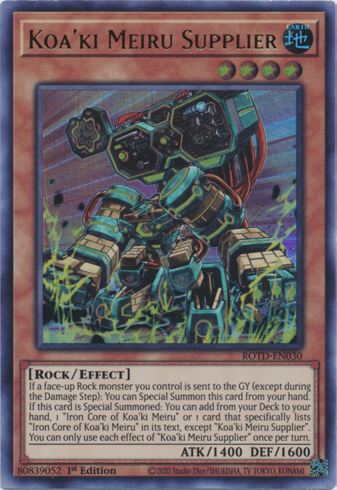 Koa'ki Meiru Supplier [ROTD-EN030] Ultra Rare (ONLINE ORDER ONLY)