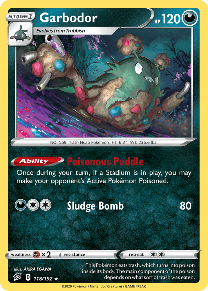 Garbodor (118/192) [Sword & Shield: Rebel Clash] (Online Only)