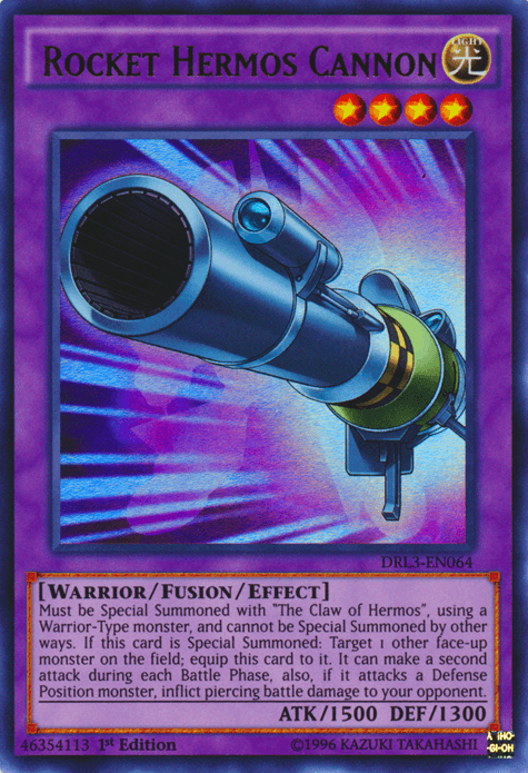 Rocket Hermos Cannon [DRL3-EN064] Ultra Rare (ONLINE ORDER ONLY)