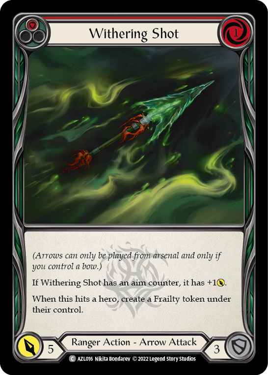 Withering Shot (Red) [AZL016] (Outsiders Azalea Blitz Deck)