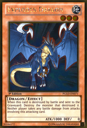 Exploder Dragon [PGLD-EN071] Gold Rare (ONLINE ORDER ONLY)