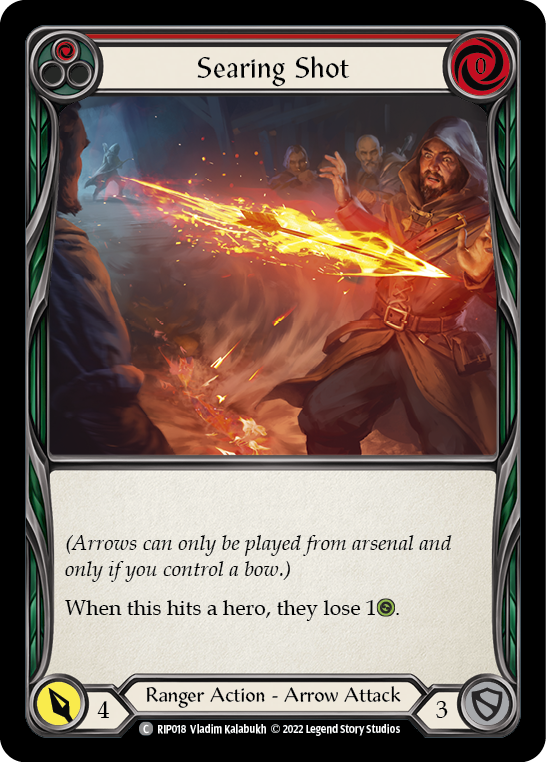 Searing Shot (Red) [RIP018] (Outsiders Riptide Blitz Deck)