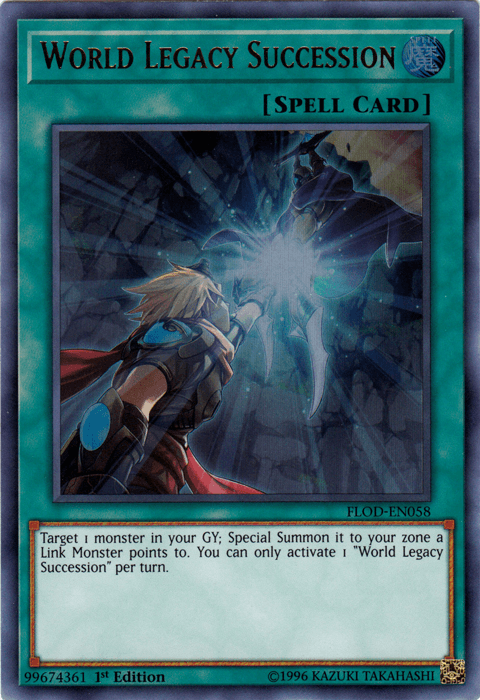 World Legacy Succession [FLOD-EN058] Ultra Rare (ONLINE ORDER ONLY)