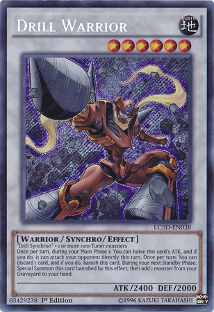 Drill Warrior [LC5D-EN038] Secret Rare (ONLINE ORDER ONLY)
