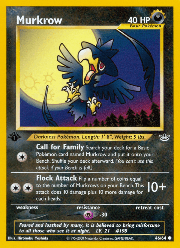 Murkrow (46/64) [Neo Revelation 1st Edition] (Online Only)