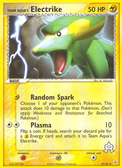 Team Aqua's Electrike (27/95) [EX: Team Magma vs Team Aqua] (Online Only)