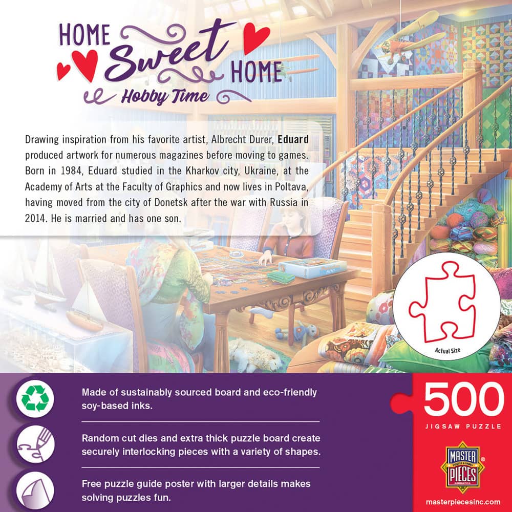 Home Sweet Home - Hobby Time 500 Piece Jigsaw Puzzle