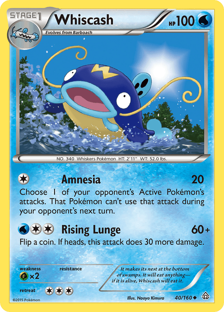 Whiscash (40/160) [XY: Primal Clash] (Online Only)