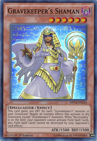 Gravekeeper's Shaman [MP14-EN214] Super Rare (ONLINE ORDER ONLY)
