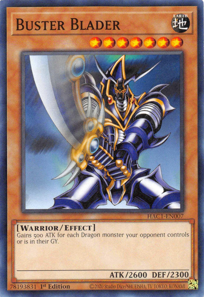 Buster Blader (Duel Terminal) [HAC1-EN007] Parallel Rare (ONLINE ORDER ONLY)