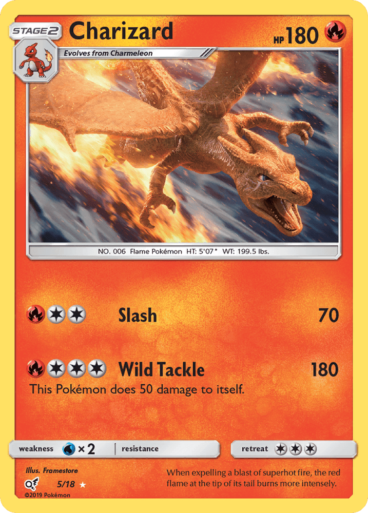 Charizard (5/18) [Sun & Moon: Detective Pikachu] (Online Only)
