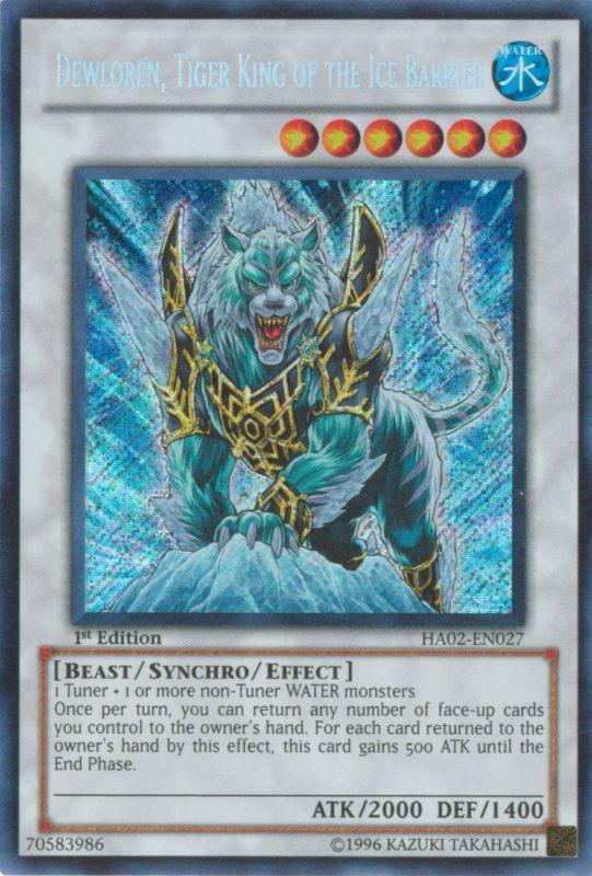 Dewloren, Tiger King of the Ice Barrier [HA02-EN027] Secret Rare (ONLINE ORDER ONLY)