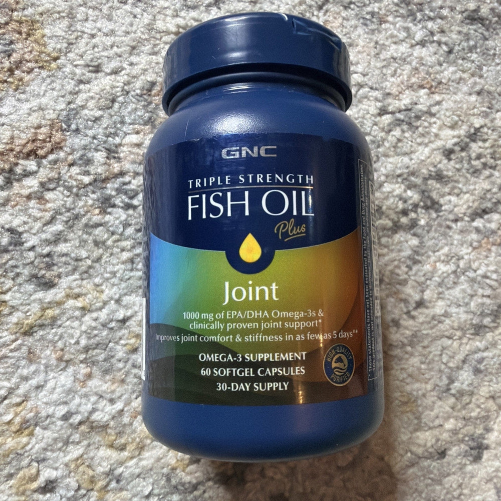 GNC Triple Strength Fish Oil Plus Joint 1000 mg EPA/DHA Omega-3s 60 Softgels (ONLINE ORDER ONLY)