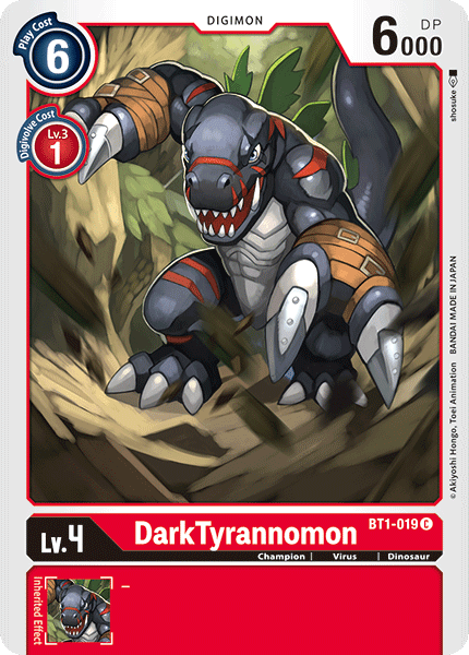 DarkTyrannomon [BT1-019] [Release Special Booster Ver.1.0] (ONLINE ORDER ONLY)