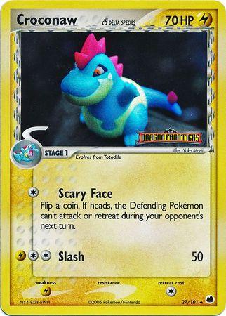 Croconaw (27/101) (Delta Species) (Stamped) [EX: Dragon Frontiers] (Online Only)