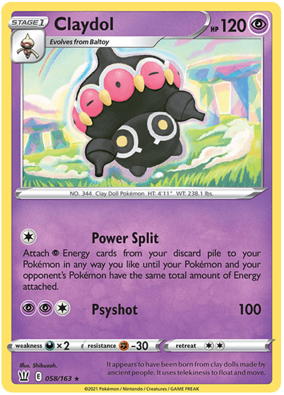 Claydol (058/163) [Sword & Shield: Battle Styles] (Online Only)