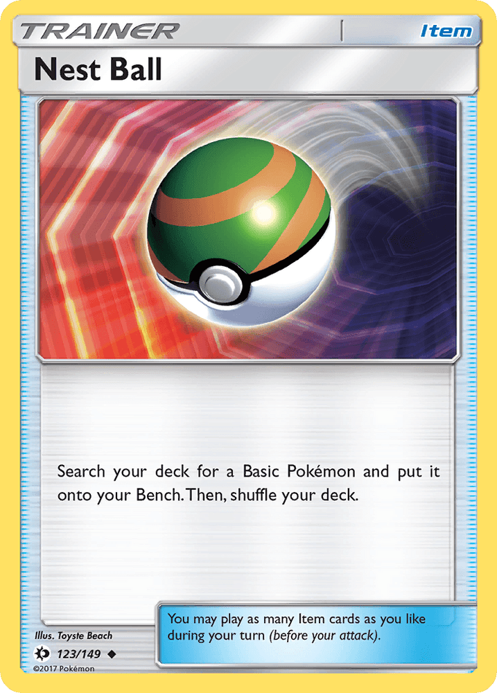 Nest Ball (123/149) [Sun & Moon: Base Set] (Online Only)