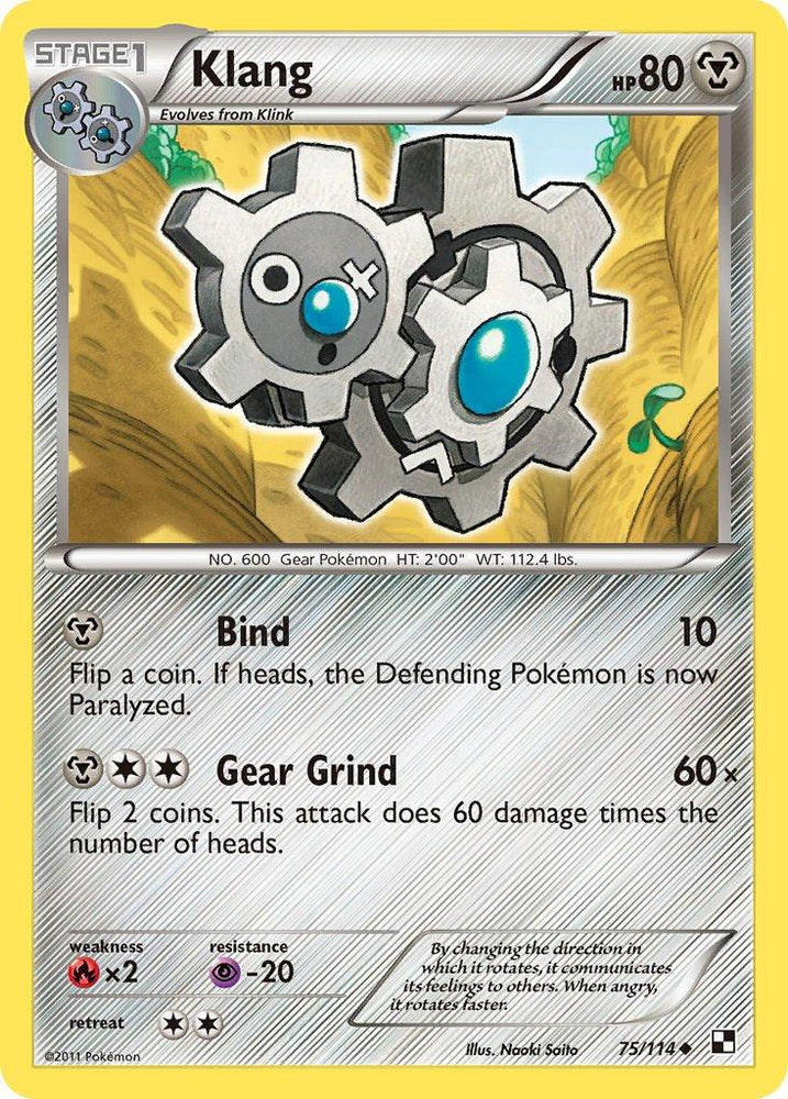 Klang (75/114) (Cracked Ice Holo) (Blister Exclusive) [Black & White: Base Set] (Online Only)