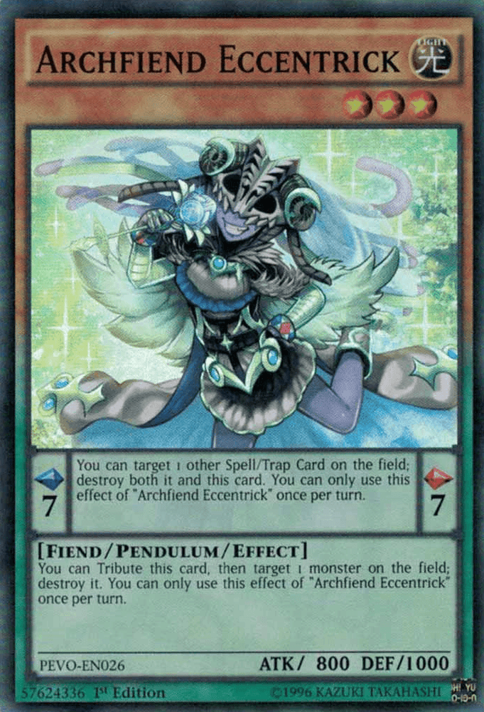 Archfiend Eccentrick [PEVO-EN026] Super Rare (ONLINE ORDER ONLY)