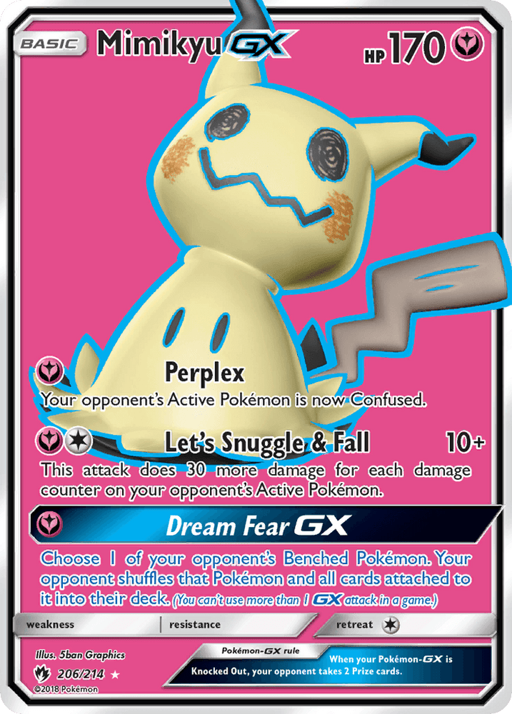 Mimikyu GX (206/214) [Sun & Moon: Lost Thunder] (Online Only)