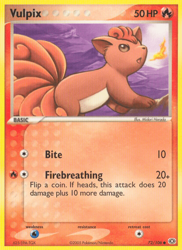 Vulpix (72/106) [EX: Emerald] (Online Only)