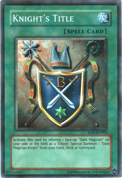 Knight's Title (Reshef of Destruction) [ROD-EN002] Super Rare (ONLINE ORDER ONLY)
