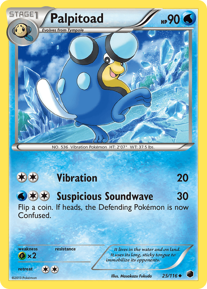 Palpitoad (25/116) [Black & White: Plasma Freeze] (Online Only)