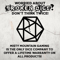 Cleric's Domain Red And White Metal Dice Set (ONLINE ORDER ONLY)