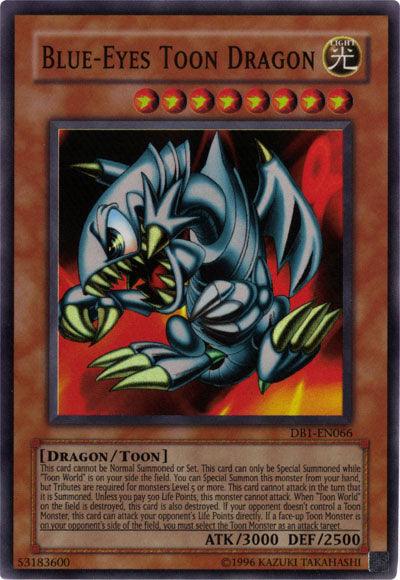 Blue-Eyes Toon Dragon [DB1-EN066] Super Rare (ONLINE ORDER ONLY)