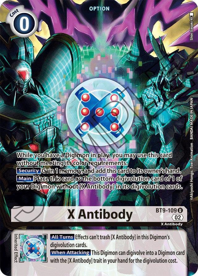 X Antibody [BT9-109] (Alternate Art) [Starter Deck: Beelzemon Advanced Deck Set] (ONLINE ORDER ONLY)
