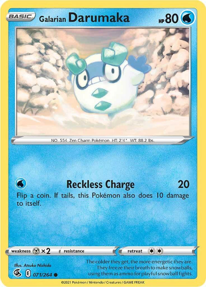 Galarian Darumaka (071/264) [Sword & Shield: Fusion Strike] (Online Only)