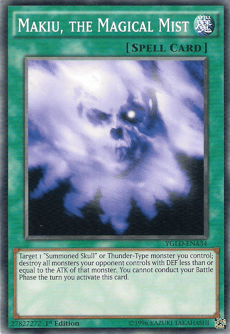 Makiu, the Magical Mist [YGLD-ENA34] Common (ONLINE ORDER ONLY)