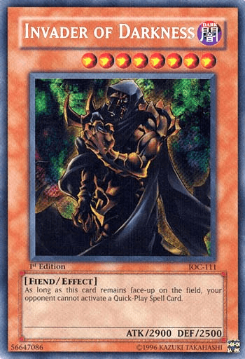 Invader of Darkness [IOC-111] Secret Rare (ONLINE ORDER ONLY)
