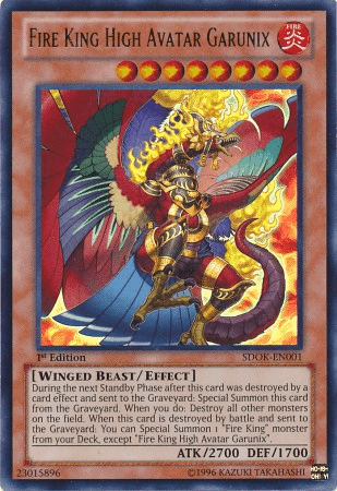 Fire King High Avatar Garunix [SDOK-EN001] Ultra Rare (ONLINE ORDER ONLY)