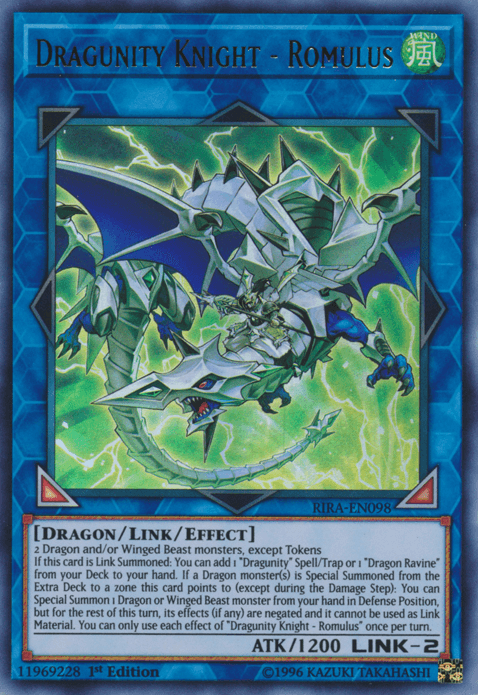 Dragunity Knight - Romulus [RIRA-EN098] Ultra Rare (ONLINE ORDER ONLY)