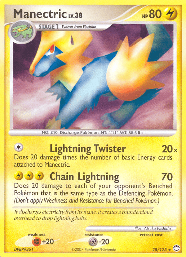 Manectric (28/123) [Diamond & Pearl: Mysterious Treasures] (Online Only)