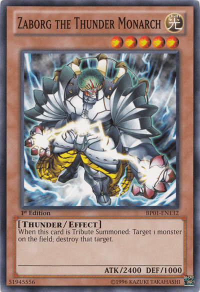 Zaborg the Thunder Monarch [BP01-EN132] Common (ONLINE ORDER ONLY)