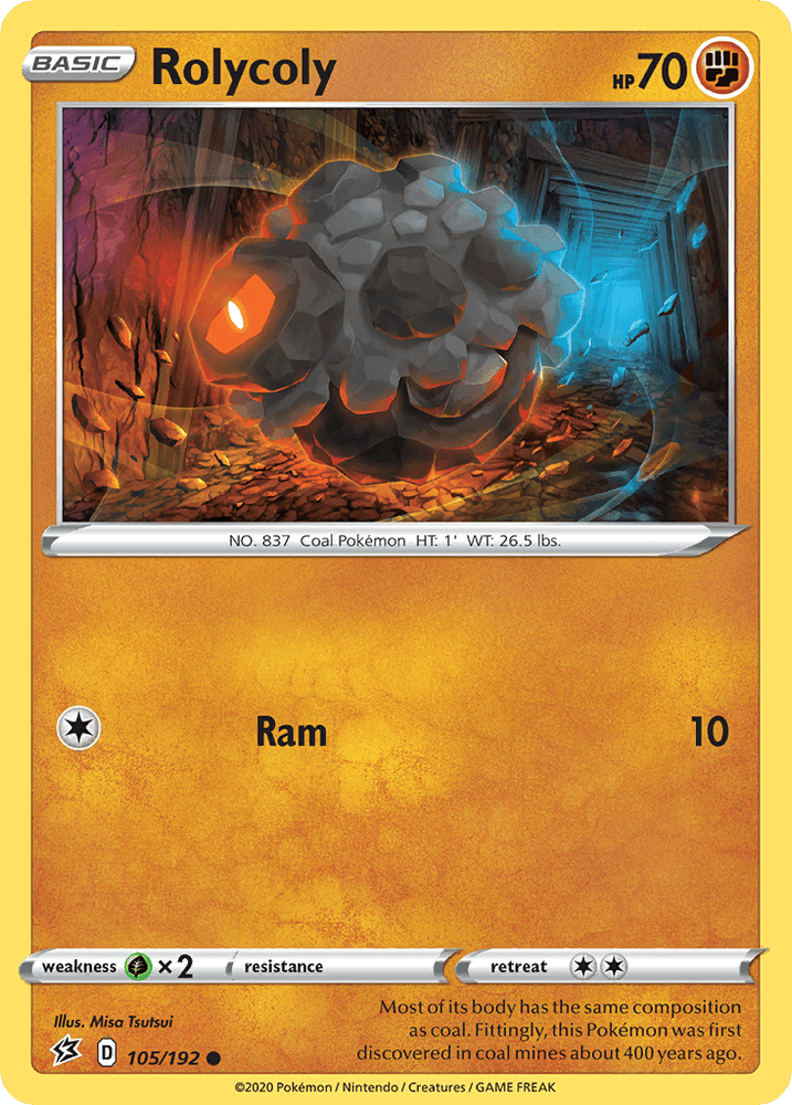 Rolycoly (105/192) [Sword & Shield: Rebel Clash] (Online Only)
