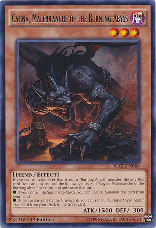 Cagna, Malebranche of the Burning Abyss [SECE-EN084] Rare (ONLINE ORDER ONLY)