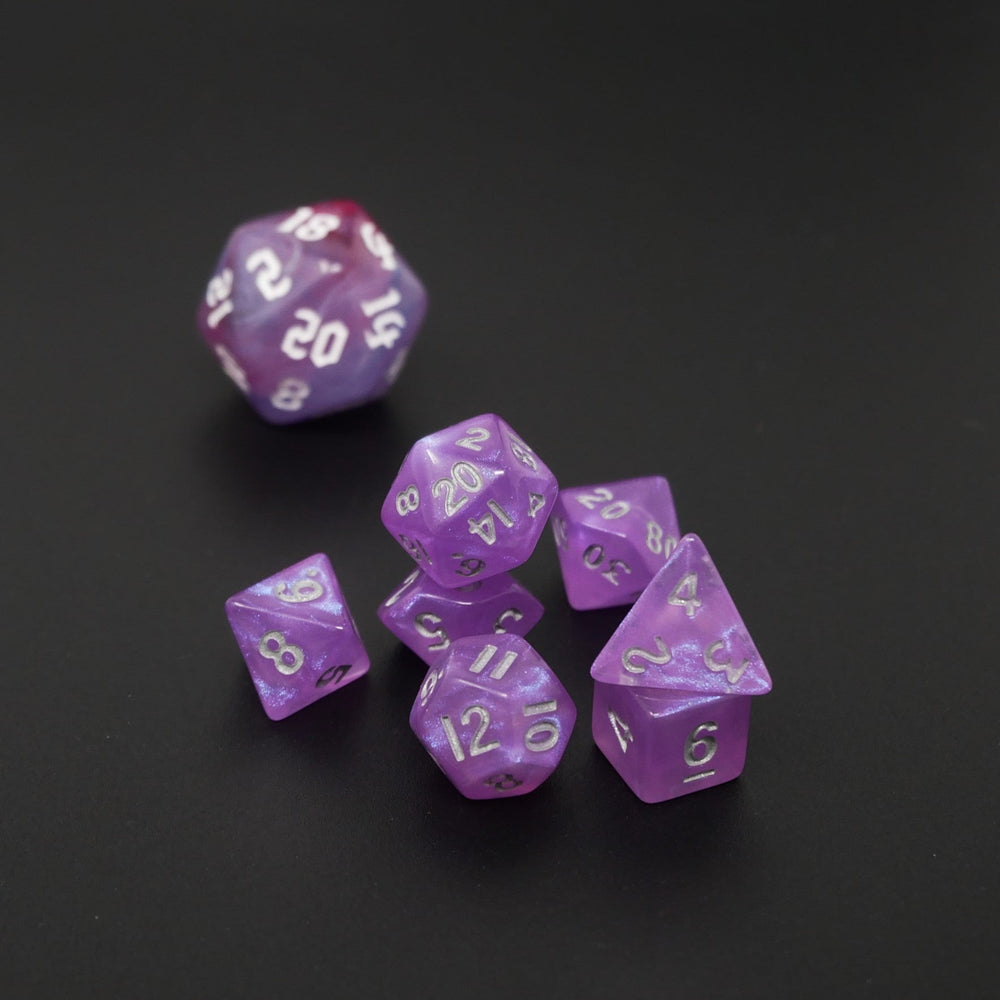 Fairy Spirit - 7 Piece DnD Dice Set | Mini Acrylic RPG Gaming Dice (ONLINE ORDER ONLY)
