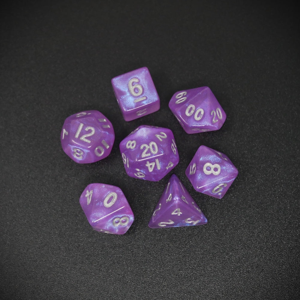 Fairy Spirit - 7 Piece DnD Dice Set | Mini Acrylic RPG Gaming Dice (ONLINE ORDER ONLY)