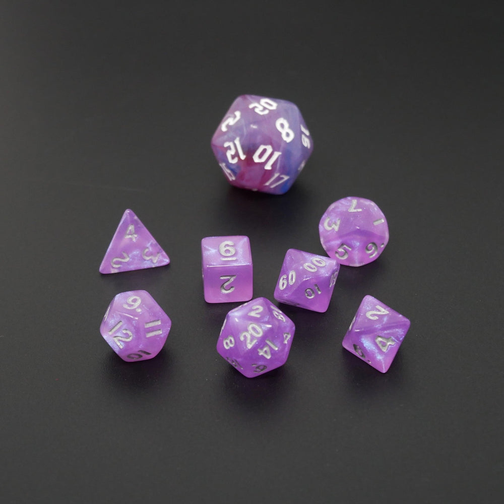 Fairy Spirit - 7 Piece DnD Dice Set | Mini Acrylic RPG Gaming Dice (ONLINE ORDER ONLY)