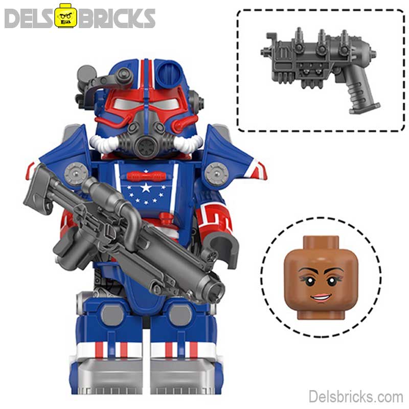 Fallout T-45 Power Armor Lego Minifigures Custom video Game Toys Set 5-3 (ONLINE ORDER ONLY)