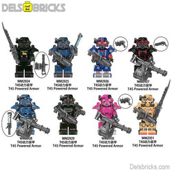 Fallout T-45 Power Armor Set of 8 Lego Minifigures Custom video Game Toys S5 (ONLINE ORDER ONLY)