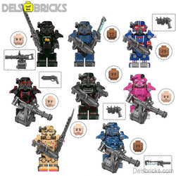 Fallout T-45 Power Armor Set of 8 Lego Minifigures Custom video Game Toys S5 (ONLINE ORDER ONLY)