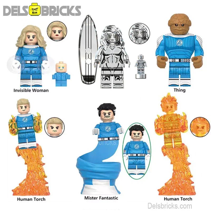 Fantastic Four First Steps Set of 6 Lego Minifigures Custom Toys 6 (ONLINE ORDER ONLY)