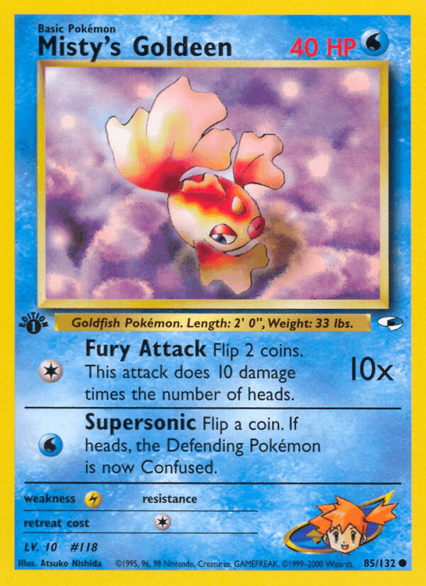 Misty's Goldeen (85/132) [Gym Heroes 1st Edition] (Online Only)