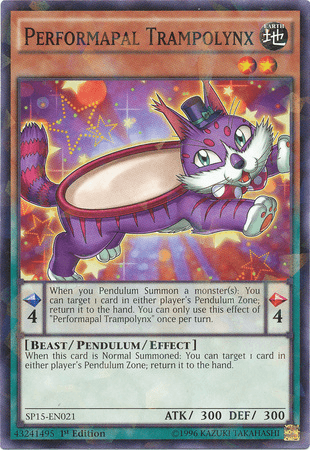 Performapal Trampolynx [SP15-EN021] Shatterfoil Rare (ONLINE ORDER ONLY)
